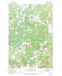 Iverson Minnesota Historical topographic map, 1:24000 scale, 7.5 X 7.5 Minute, Year 1954