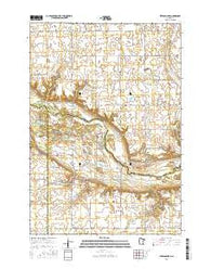 Iverson Lake Minnesota Current topographic map, 1:24000 scale, 7.5 X 7.5 Minute, Year 2016