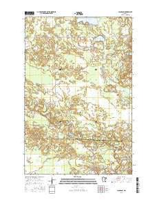 Jacobson Minnesota Current topographic map, 1:24000 scale, 7.5 X 7.5 Minute, Year 2016