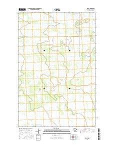 Jelle Minnesota Current topographic map, 1:24000 scale, 7.5 X 7.5 Minute, Year 2016