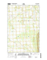 Jelle NE Minnesota Current topographic map, 1:24000 scale, 7.5 X 7.5 Minute, Year 2016