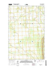 Jelle NE Minnesota Current topographic map, 1:24000 scale, 7.5 X 7.5 Minute, Year 2016