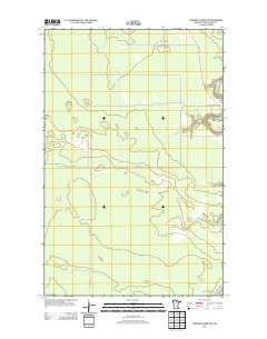 Johnson Landing NE Minnesota Historical topographic map, 1:24000 scale, 7.5 X 7.5 Minute, Year 2013