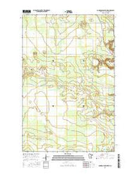 Johnson Landing NE Minnesota Current topographic map, 1:24000 scale, 7.5 X 7.5 Minute, Year 2016