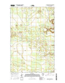 Johnson Landing NE Minnesota Current topographic map, 1:24000 scale, 7.5 X 7.5 Minute, Year 2016