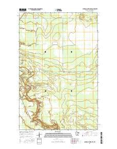Johnson Landing NW Minnesota Current topographic map, 1:24000 scale, 7.5 X 7.5 Minute, Year 2016