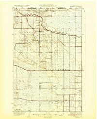 Juneberry Minnesota Historical topographic map, 1:62500 scale, 15 X 15 Minute, Year 1932