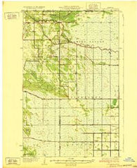 Juneberry Minnesota Historical topographic map, 1:62500 scale, 15 X 15 Minute, Year 1932