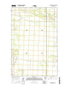 Juneberry Ridge Minnesota Current topographic map, 1:24000 scale, 7.5 X 7.5 Minute, Year 2016