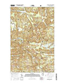 Kabustasa Lake Minnesota Current topographic map, 1:24000 scale, 7.5 X 7.5 Minute, Year 2016