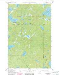 Kawishiwi Lake Minnesota Historical topographic map, 1:24000 scale, 7.5 X 7.5 Minute, Year 1960