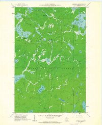 Kawishiwi Lake Minnesota Historical topographic map, 1:24000 scale, 7.5 X 7.5 Minute, Year 1960