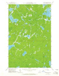 Kawishiwi Lake Minnesota Historical topographic map, 1:24000 scale, 7.5 X 7.5 Minute, Year 1960
