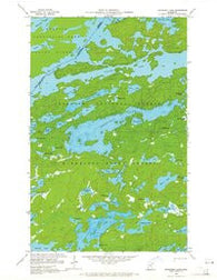 Kekekabic Lake Minnesota Historical topographic map, 1:24000 scale, 7.5 X 7.5 Minute, Year 1959