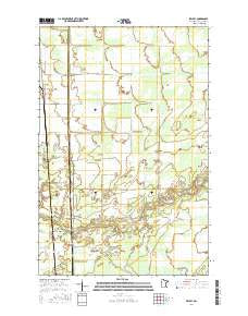 Kelsey Minnesota Current topographic map, 1:24000 scale, 7.5 X 7.5 Minute, Year 2016