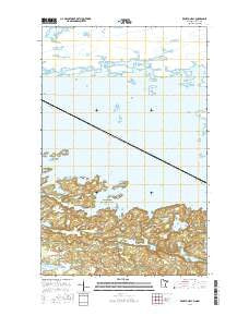 Kempton Bay Minnesota Current topographic map, 1:24000 scale, 7.5 X 7.5 Minute, Year 2016