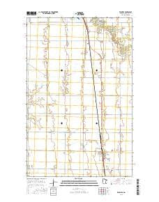 Kennedy Minnesota Current topographic map, 1:24000 scale, 7.5 X 7.5 Minute, Year 2016