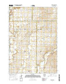 Kenneth Minnesota Current topographic map, 1:24000 scale, 7.5 X 7.5 Minute, Year 2016