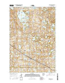 Kensington Minnesota Current topographic map, 1:24000 scale, 7.5 X 7.5 Minute, Year 2016