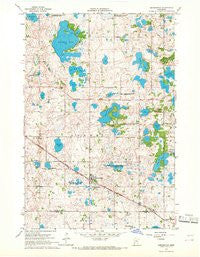 Kensington Minnesota Historical topographic map, 1:24000 scale, 7.5 X 7.5 Minute, Year 1966
