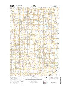 Kerkhoven SE Minnesota Current topographic map, 1:24000 scale, 7.5 X 7.5 Minute, Year 2016