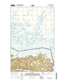 Kettle Falls Minnesota Current topographic map, 1:24000 scale, 7.5 X 7.5 Minute, Year 2016