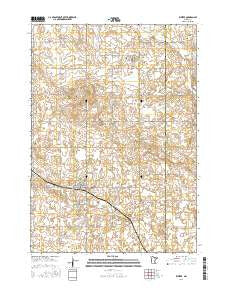 Kiester Minnesota Current topographic map, 1:24000 scale, 7.5 X 7.5 Minute, Year 2016