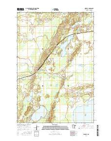 Kimberly Minnesota Current topographic map, 1:24000 scale, 7.5 X 7.5 Minute, Year 2016