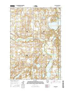 Kingston Minnesota Current topographic map, 1:24000 scale, 7.5 X 7.5 Minute, Year 2016