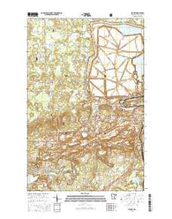 Kinney Minnesota Current topographic map, 1:24000 scale, 7.5 X 7.5 Minute, Year 2016