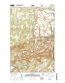 Kinney Minnesota Current topographic map, 1:24000 scale, 7.5 X 7.5 Minute, Year 2016