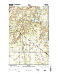 Kirk Minnesota Current topographic map, 1:24000 scale, 7.5 X 7.5 Minute, Year 2016