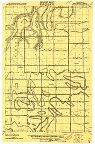 Knutson Minnesota Historical topographic map, 1:62500 scale, 15 X 15 Minute, Year 1919