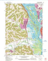 La Crescent Minnesota Historical topographic map, 1:24000 scale, 7.5 X 7.5 Minute, Year 1991