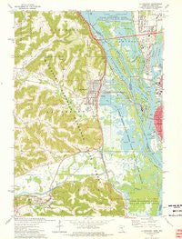 La Crescent Minnesota Historical topographic map, 1:24000 scale, 7.5 X 7.5 Minute, Year 1973