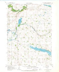Lake Hanska West Minnesota Historical topographic map, 1:24000 scale, 7.5 X 7.5 Minute, Year 1967