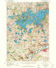 Lake Minnetonka Minnesota Historical topographic map, 1:62500 scale, 15 X 15 Minute, Year 1958