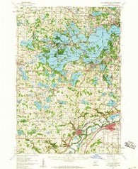 Lake Minnetonka Minnesota Historical topographic map, 1:62500 scale, 15 X 15 Minute, Year 1958