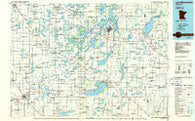 Lake Minnewaska Minnesota Historical topographic map, 1:100000 scale, 30 X 60 Minute, Year 1986