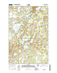 Lake Ada Minnesota Current topographic map, 1:24000 scale, 7.5 X 7.5 Minute, Year 2016