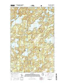 Lake Agnes Minnesota Current topographic map, 1:24000 scale, 7.5 X 7.5 Minute, Year 2016