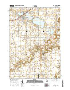 Lake Crystal Minnesota Current topographic map, 1:24000 scale, 7.5 X 7.5 Minute, Year 2016