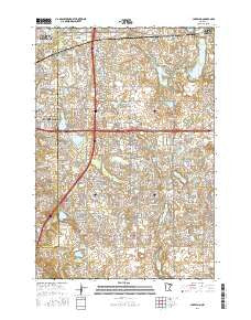 Lake Elmo Minnesota Current topographic map, 1:24000 scale, 7.5 X 7.5 Minute, Year 2016