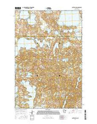 Lake Franklin Minnesota Current topographic map, 1:24000 scale, 7.5 X 7.5 Minute, Year 2016