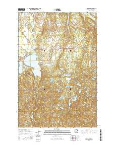 Lake George Minnesota Current topographic map, 1:24000 scale, 7.5 X 7.5 Minute, Year 2016