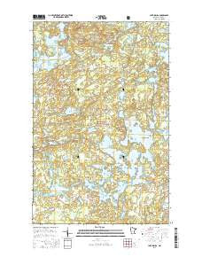 Lake Insula Minnesota Current topographic map, 1:24000 scale, 7.5 X 7.5 Minute, Year 2016