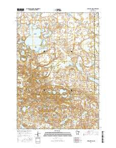 Lake Johanna Minnesota Current topographic map, 1:24000 scale, 7.5 X 7.5 Minute, Year 2016