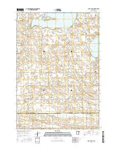 Lake Lillian Minnesota Current topographic map, 1:24000 scale, 7.5 X 7.5 Minute, Year 2016