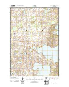 Lake Miltona West Minnesota Historical topographic map, 1:24000 scale, 7.5 X 7.5 Minute, Year 2013