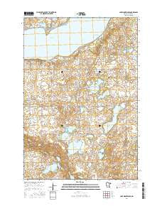 Lake Minnewaska Minnesota Current topographic map, 1:24000 scale, 7.5 X 7.5 Minute, Year 2016